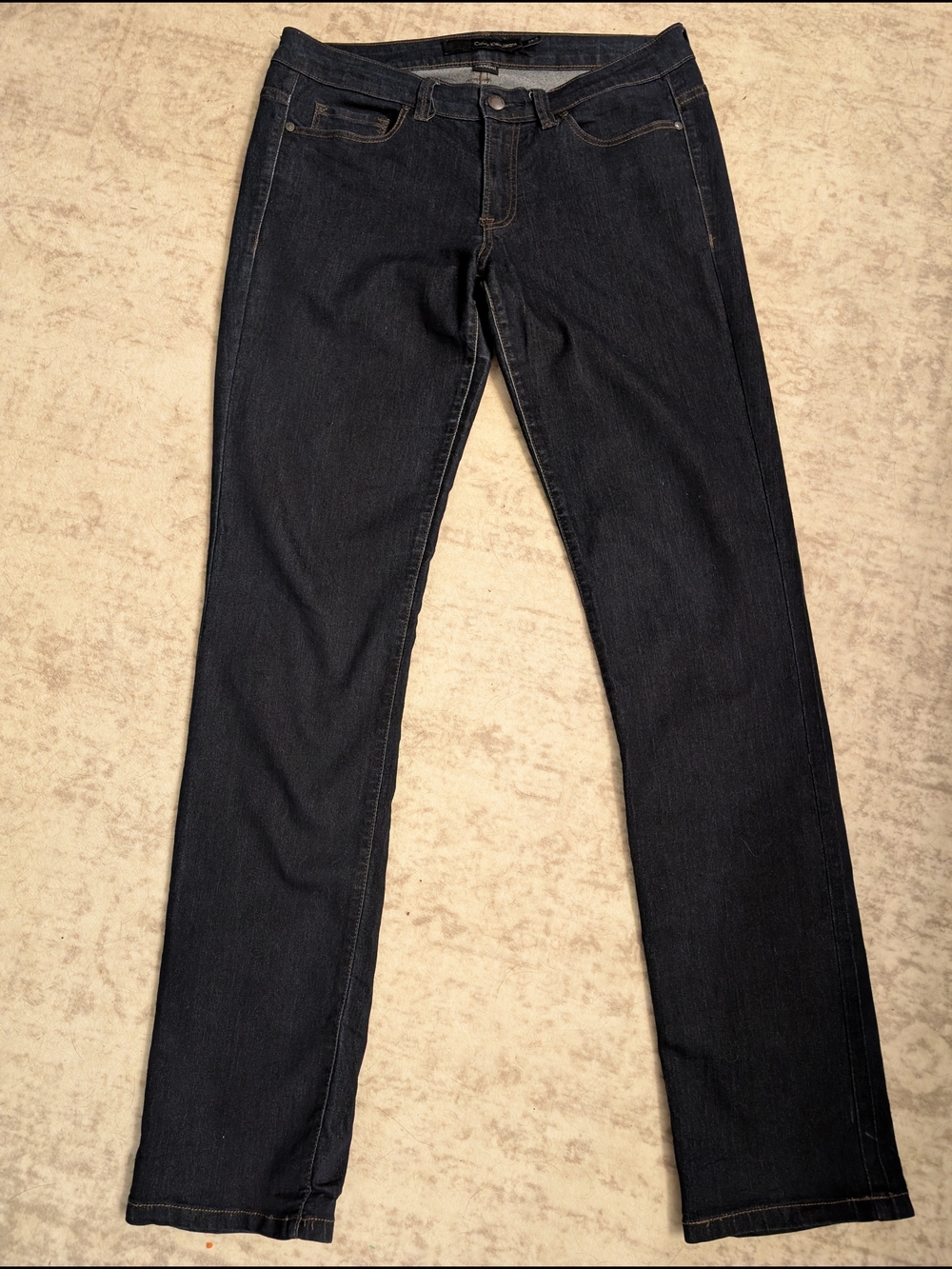 Calvin Klein Dark Wash Straight-Leg Jeans